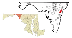 Location of Mount Aetna, Maryland