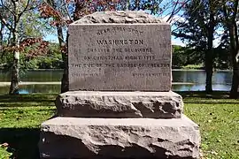 Monument near the crossing site