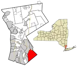 Location in Westchester County and the state of New York