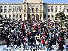 Protest against coronavirus restrictions in Vienna (2021)