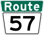 Route&nbsp;57 marker