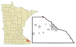 Location of Minneiska, Minnesota