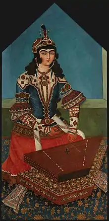 Woman playing a santur, 19th century