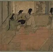 Humorous scene depicting a doctor's mistake, Yamai no Sōshi&nbsp;[fr], 12th century