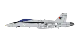 F/A-18A Hornet AK-200, the C.A.G. aircraft of VFA-132 in 1990 when CVW-13 was disestablished.