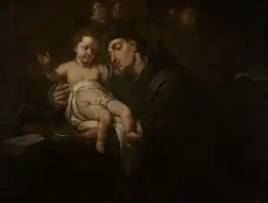  Vision of Sant Anthony. Antoni Viladomat Manalt, 1720